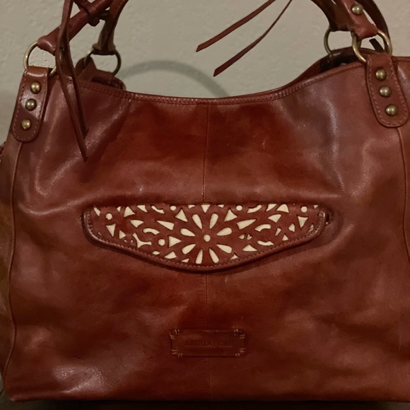 New Isabella Fiori Laser Cut Leather Tote/dust bag - Picture 2 of 13